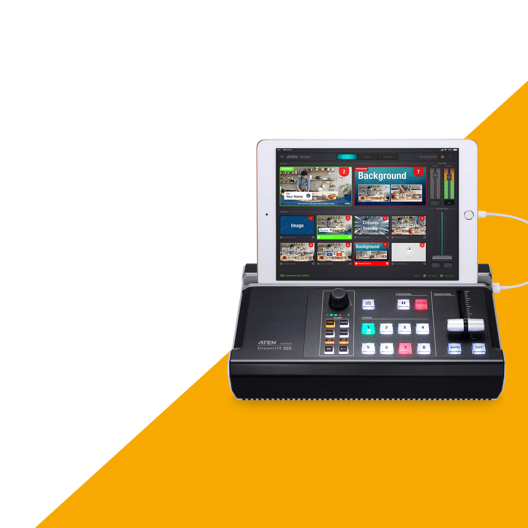 ATEN UC9020 StreamLIVE HD All-in-One Multi-Channel AV Mixer