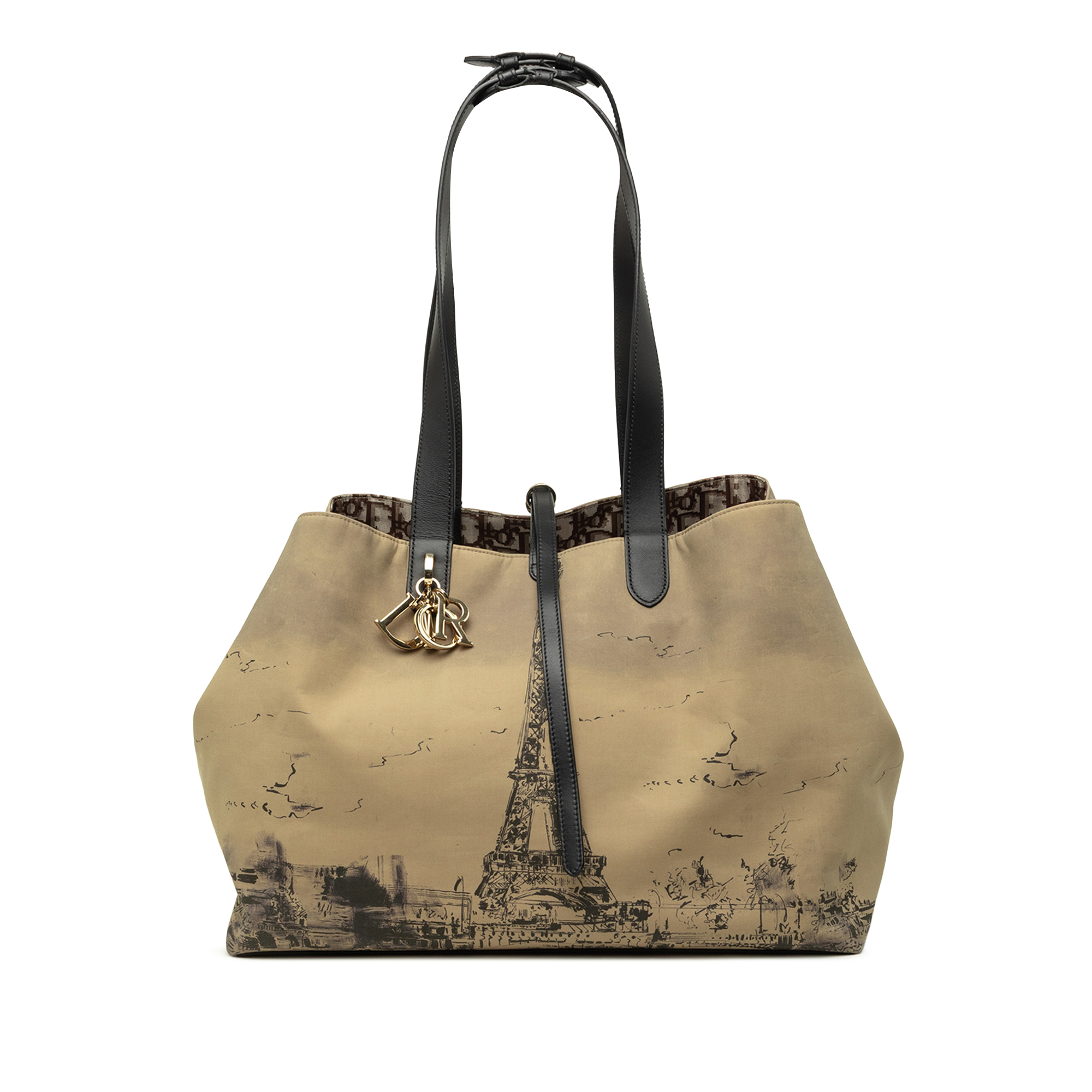 Pre-Loved Dior Large Nylon Eiffel Tower Toujours Tote