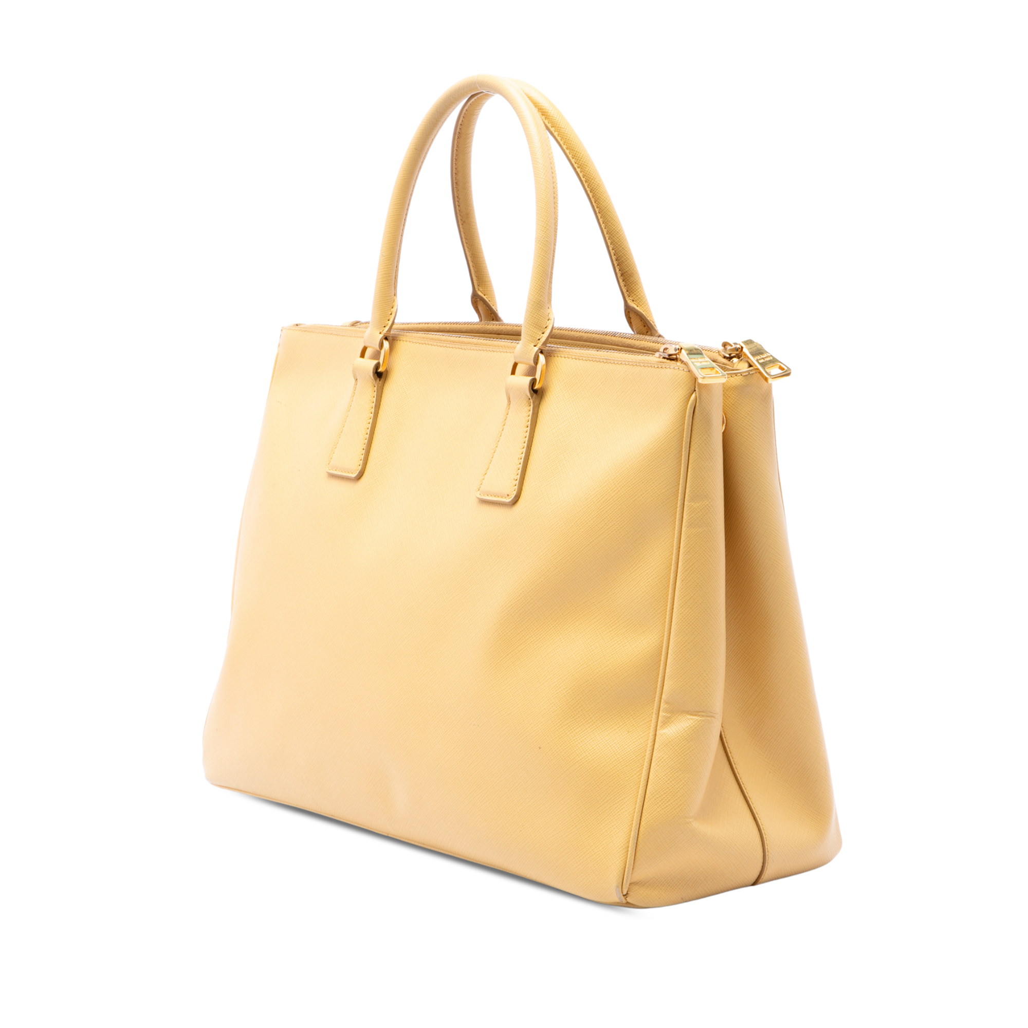 Pre-Loved Prada Medium Saffiano Lux Galleria Double Zip Satchel