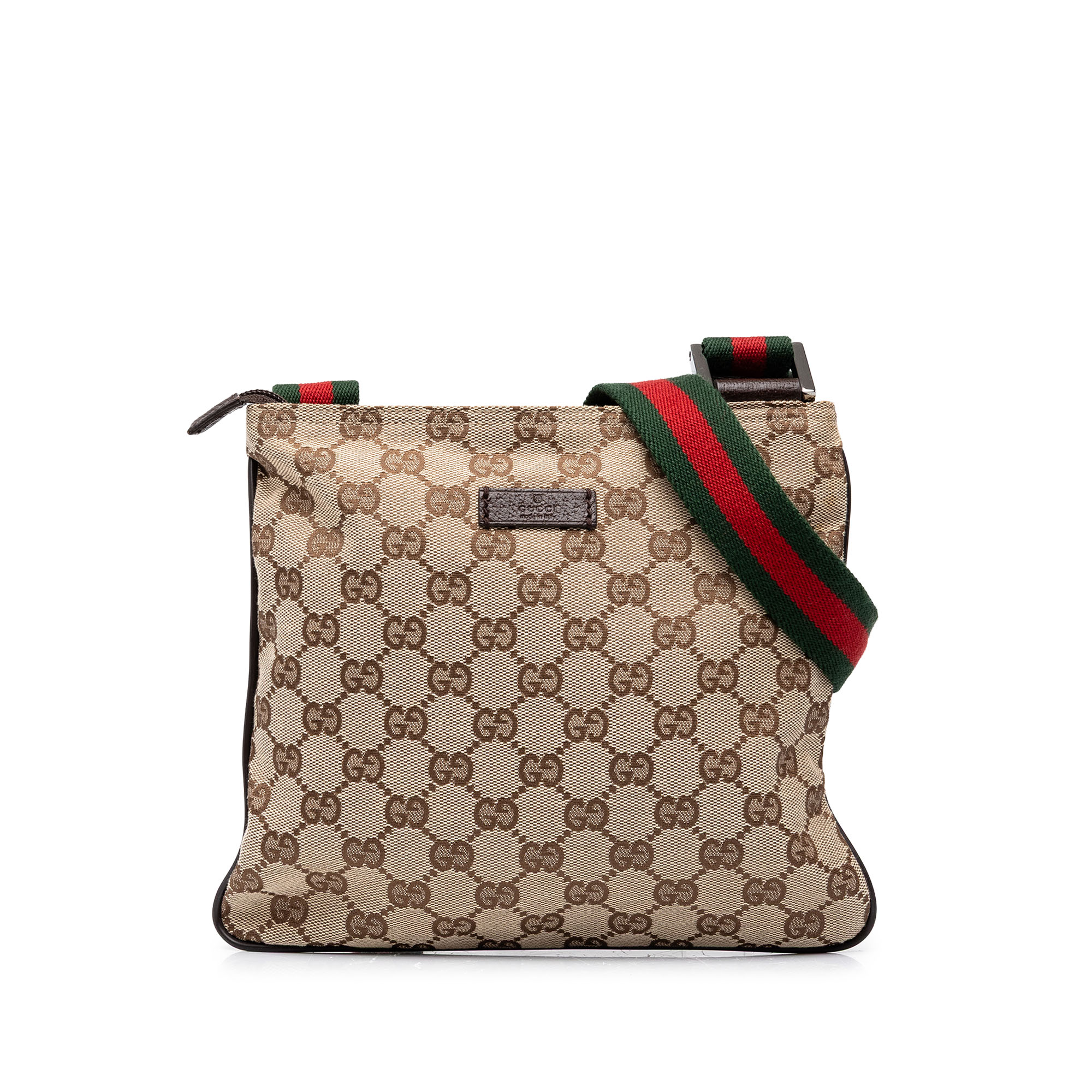Pre-Loved Gucci Gg Canvas Web Crossbody