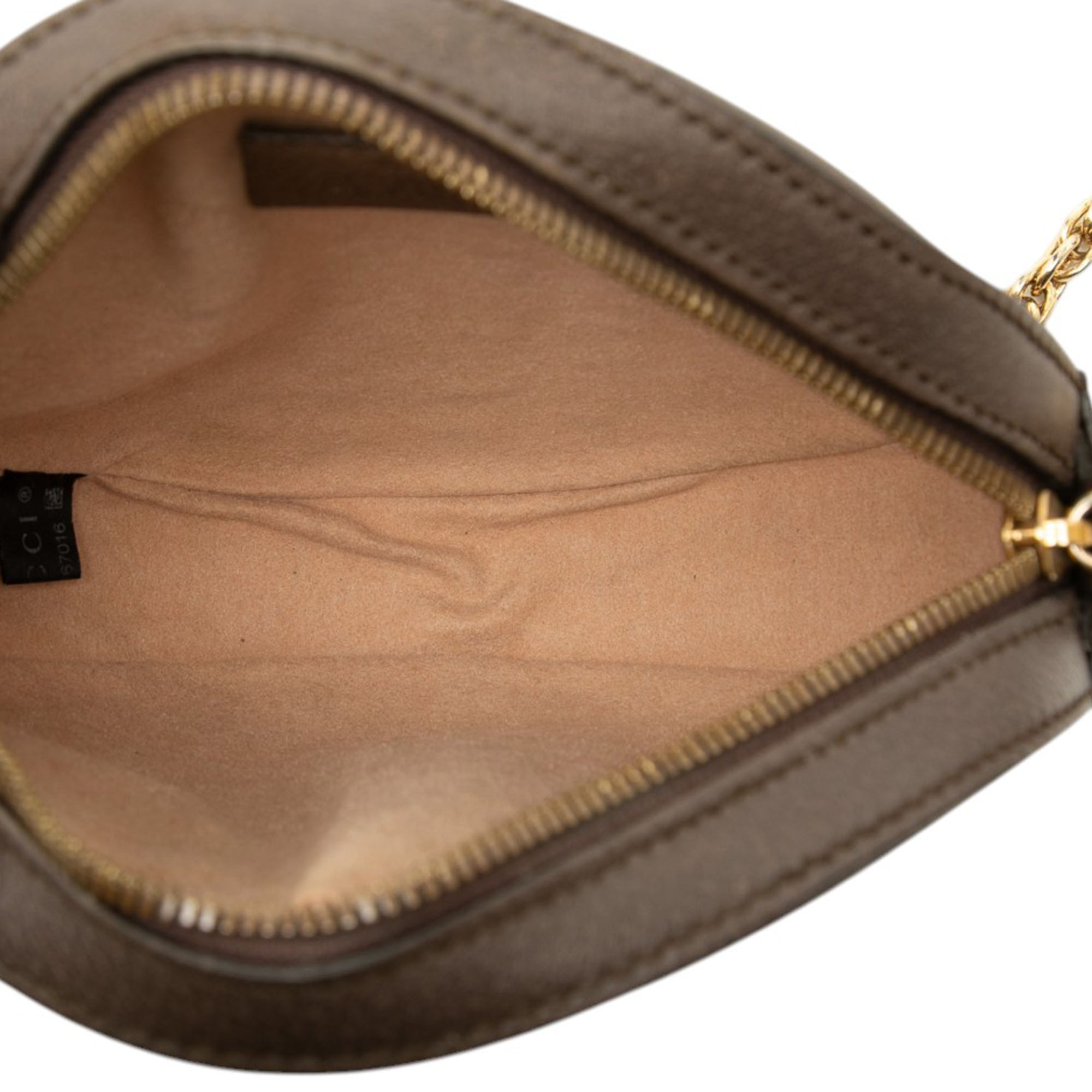 Pre-Loved Gucci Mini GG Supreme Web Ophidia Round Crossbody Bag, Beige