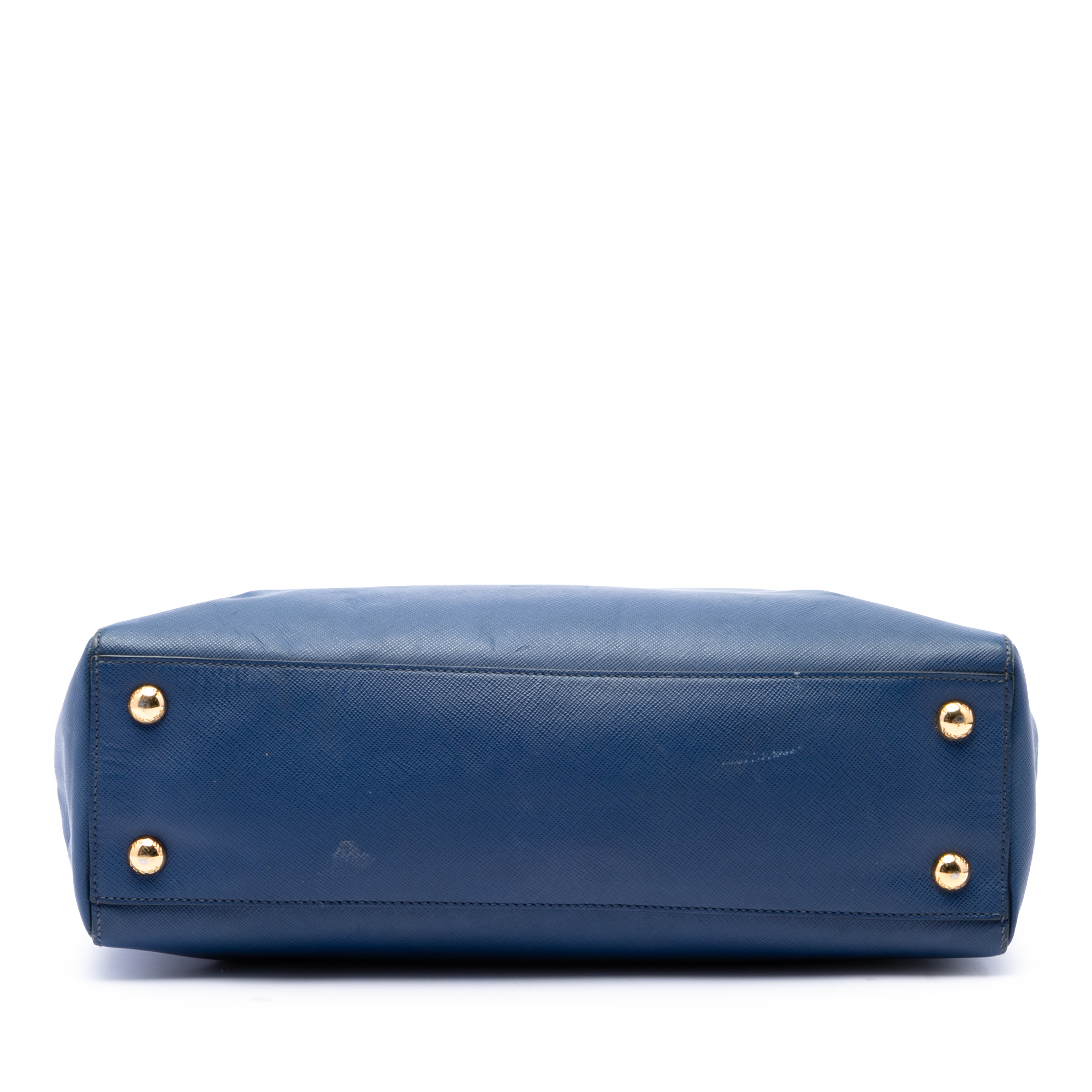 Pre-Loved Prada Saffiano Lux Open Convertible Tote, Blue