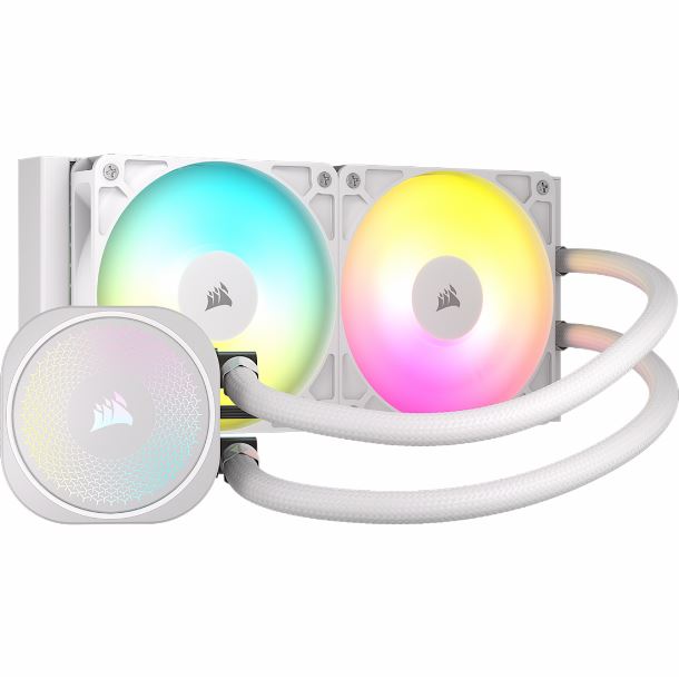 CORSAIR NAUTILUS 240 RS ARGB, 240mm Radiator, Liquid CPU Cooler - White CS-CW-9060094-WW