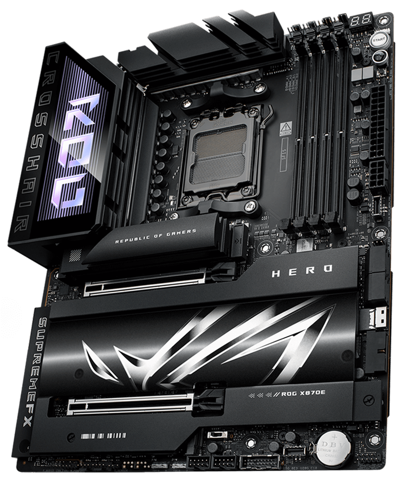 ASUS ROG Crosshair X870E Hero is a high-end ATX motherboard