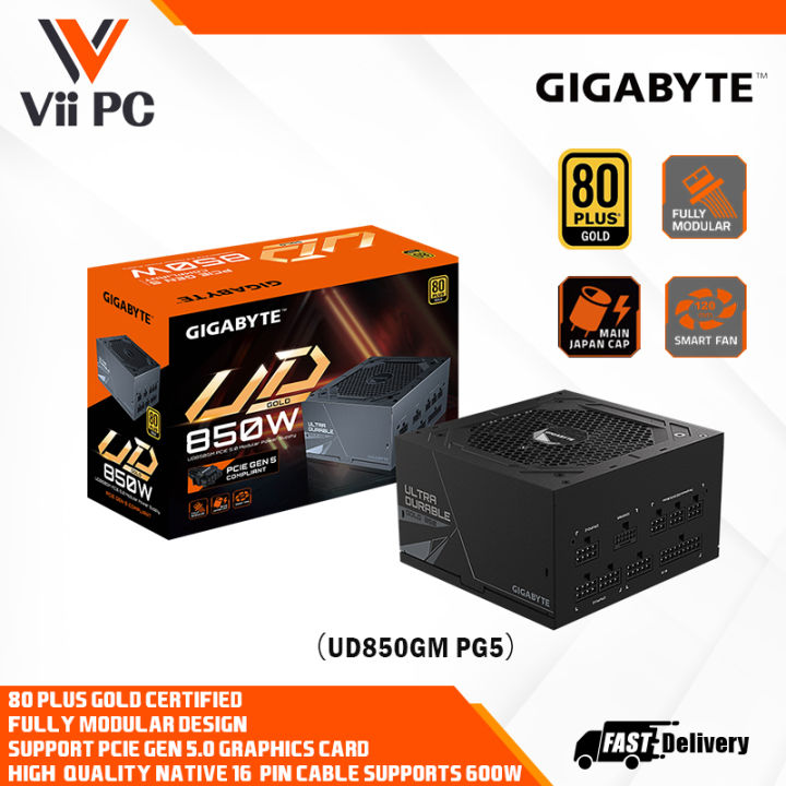 GIGABYTE UD850GM PG5 V2 Fully Modular Power Supply