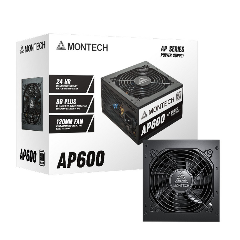 MONTECH AP 600W 80PLUS - Black